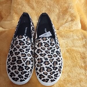 Torrid Leopard Print Slip-On Sneakers